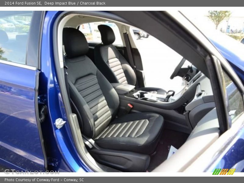 Deep Impact Blue / Charcoal Black 2014 Ford Fusion SE