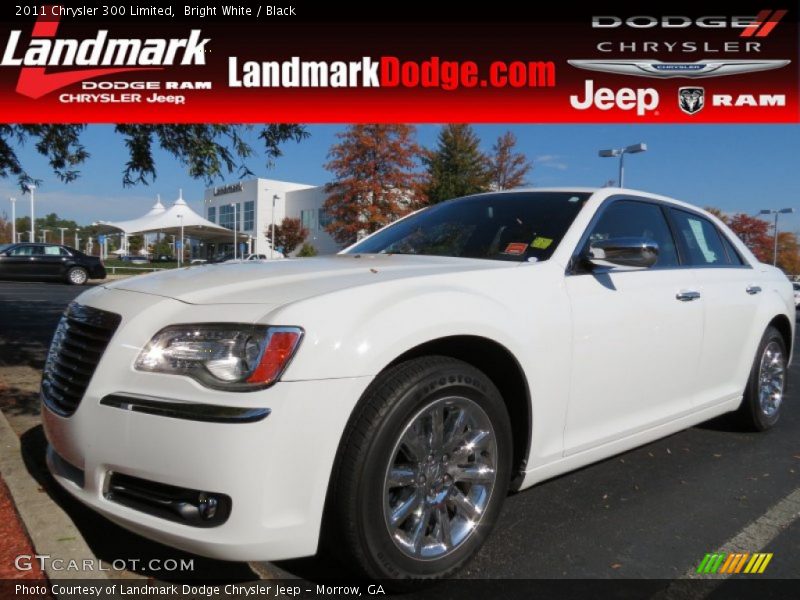 Bright White / Black 2011 Chrysler 300 Limited