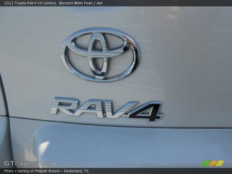 Blizzard White Pearl / Ash 2011 Toyota RAV4 V6 Limited
