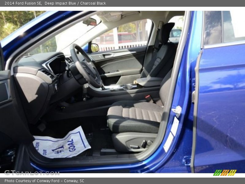Deep Impact Blue / Charcoal Black 2014 Ford Fusion SE