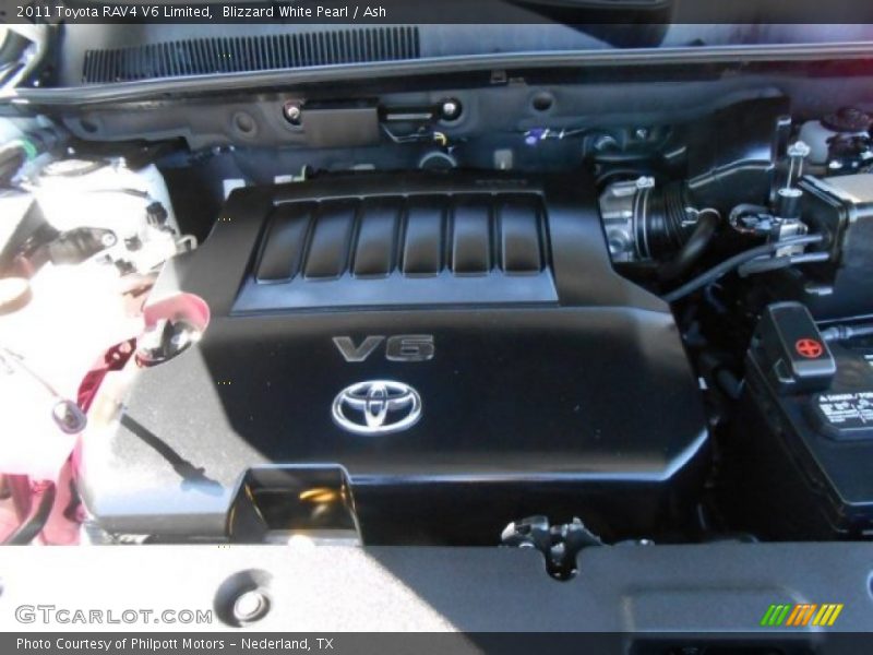 Blizzard White Pearl / Ash 2011 Toyota RAV4 V6 Limited
