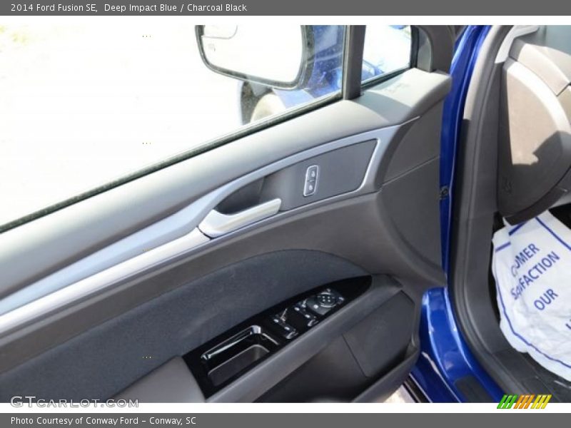 Deep Impact Blue / Charcoal Black 2014 Ford Fusion SE