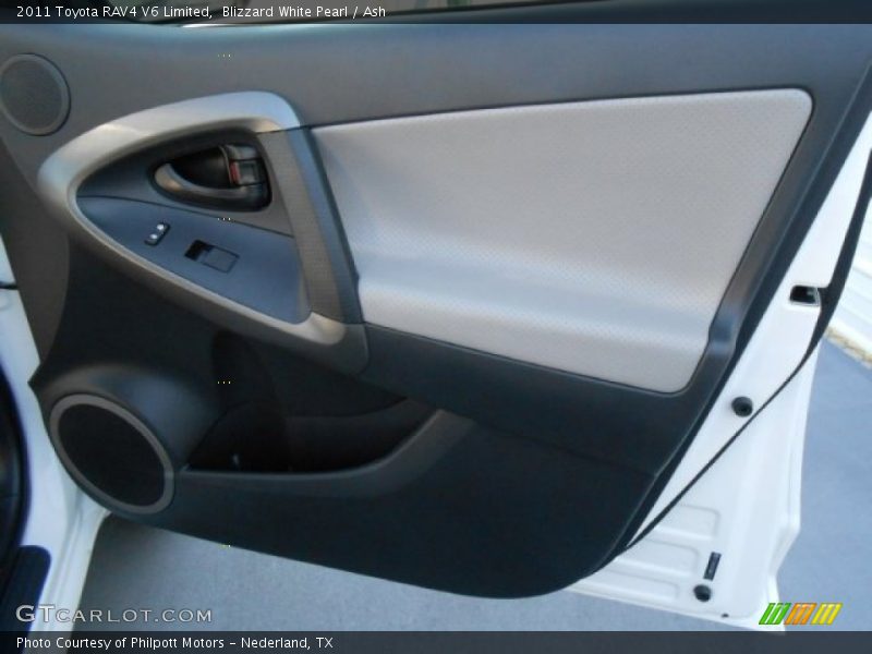 Blizzard White Pearl / Ash 2011 Toyota RAV4 V6 Limited