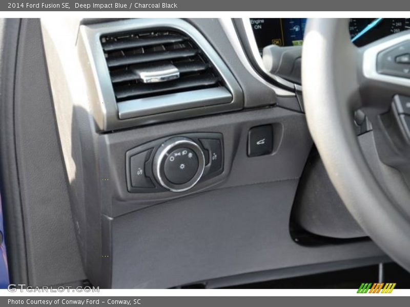 Deep Impact Blue / Charcoal Black 2014 Ford Fusion SE