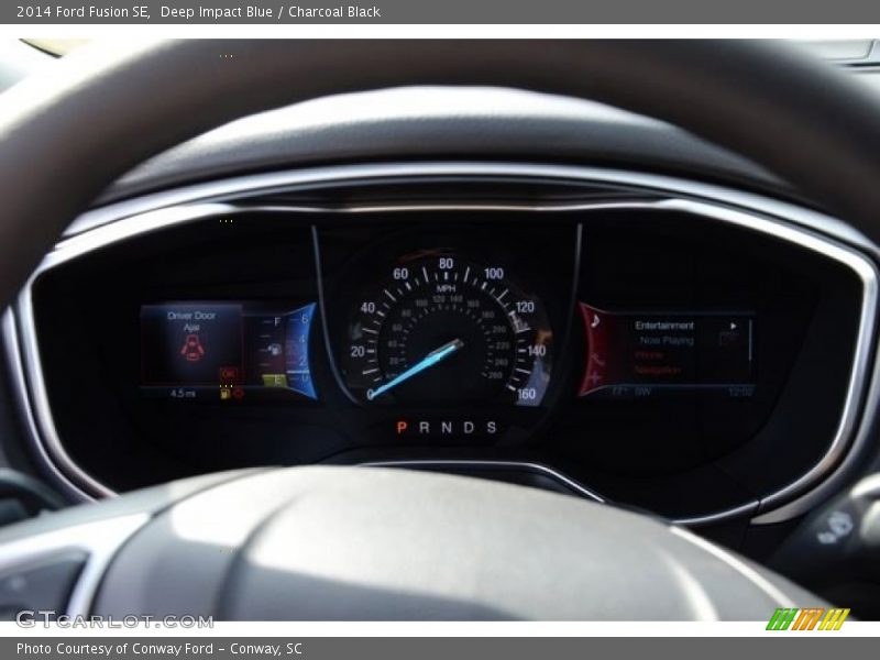 Deep Impact Blue / Charcoal Black 2014 Ford Fusion SE