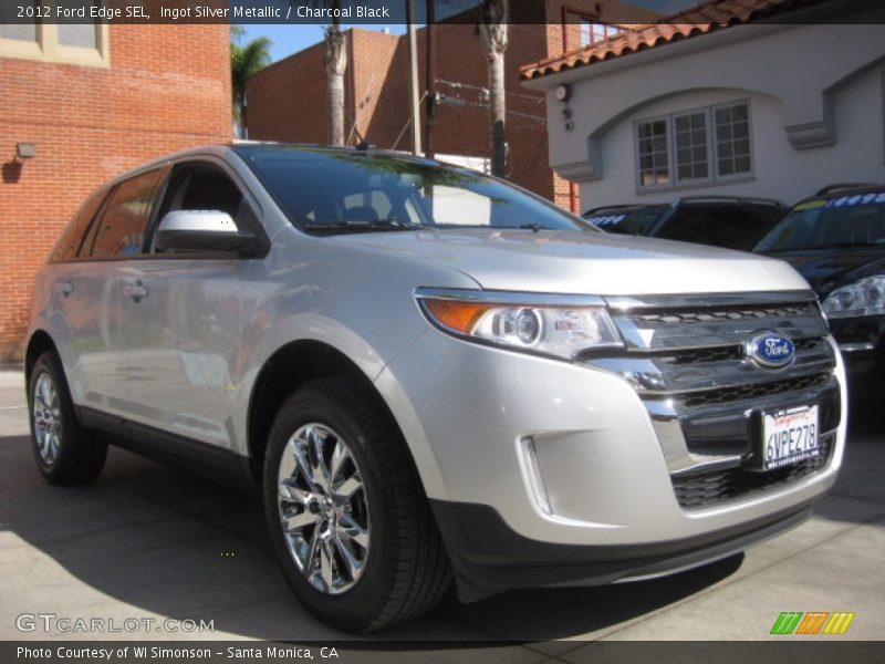 Ingot Silver Metallic / Charcoal Black 2012 Ford Edge SEL