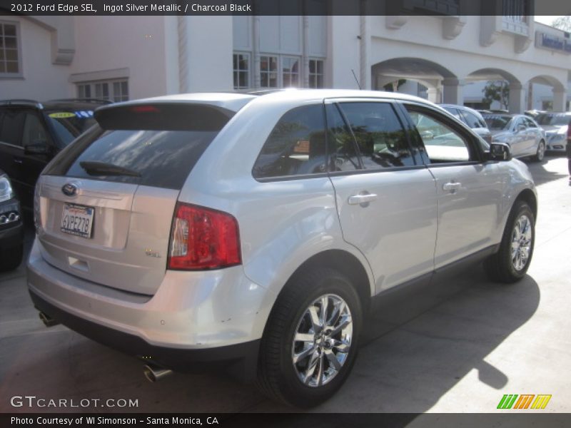 Ingot Silver Metallic / Charcoal Black 2012 Ford Edge SEL