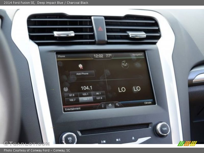 Deep Impact Blue / Charcoal Black 2014 Ford Fusion SE