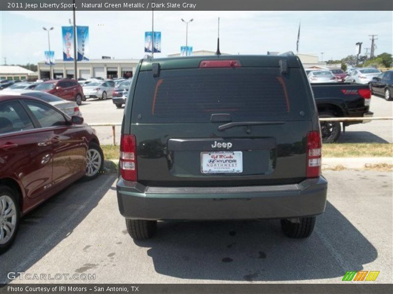 Natural Green Metallic / Dark Slate Gray 2011 Jeep Liberty Sport