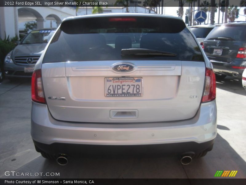 Ingot Silver Metallic / Charcoal Black 2012 Ford Edge SEL
