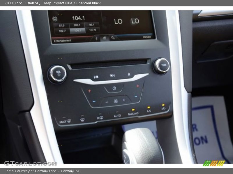 Deep Impact Blue / Charcoal Black 2014 Ford Fusion SE