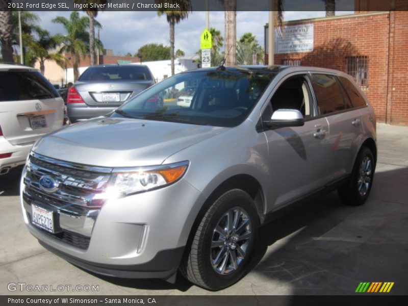 Ingot Silver Metallic / Charcoal Black 2012 Ford Edge SEL