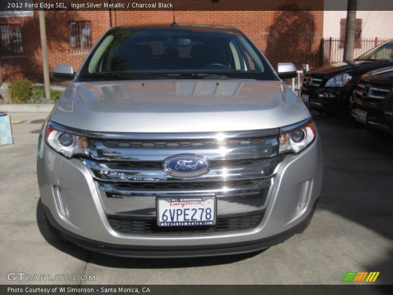 Ingot Silver Metallic / Charcoal Black 2012 Ford Edge SEL