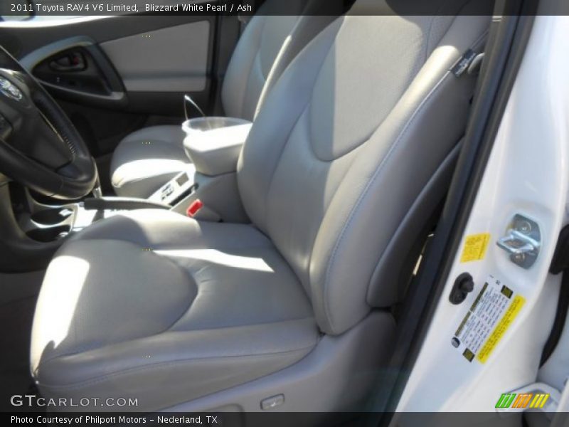 Blizzard White Pearl / Ash 2011 Toyota RAV4 V6 Limited