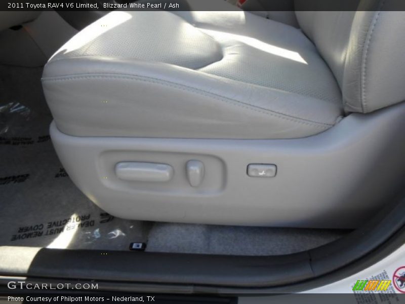 Blizzard White Pearl / Ash 2011 Toyota RAV4 V6 Limited