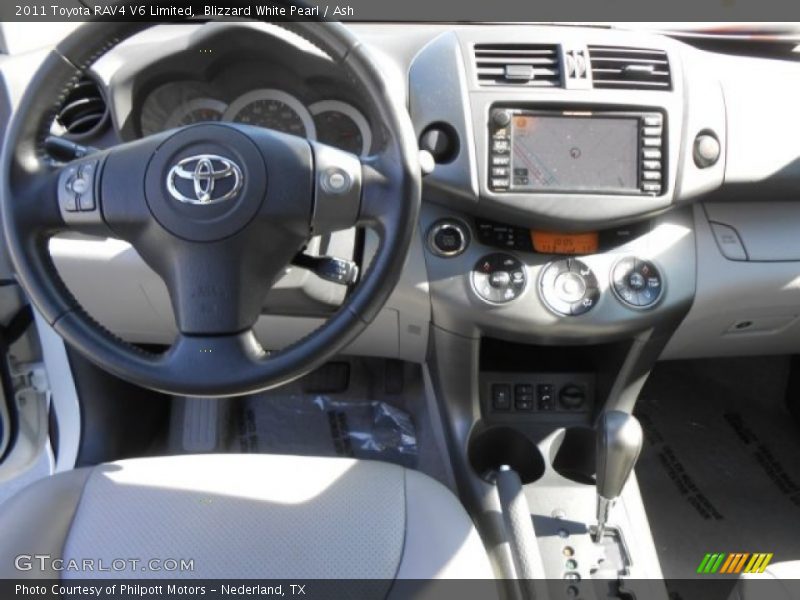 Blizzard White Pearl / Ash 2011 Toyota RAV4 V6 Limited