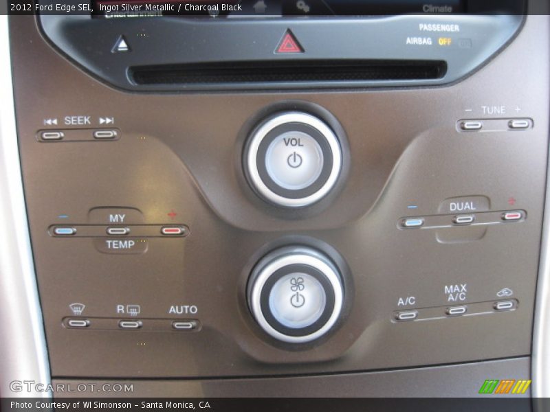 Ingot Silver Metallic / Charcoal Black 2012 Ford Edge SEL