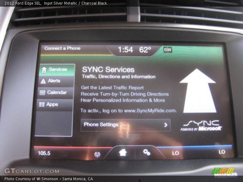 Ingot Silver Metallic / Charcoal Black 2012 Ford Edge SEL