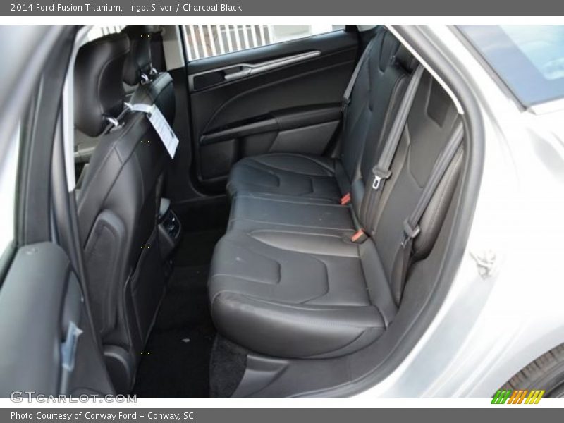 Ingot Silver / Charcoal Black 2014 Ford Fusion Titanium