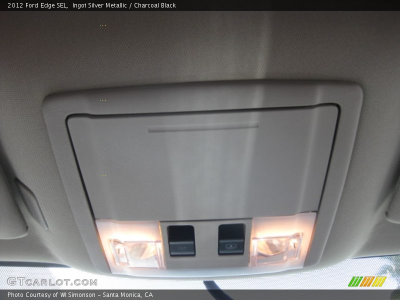 Ingot Silver Metallic / Charcoal Black 2012 Ford Edge SEL