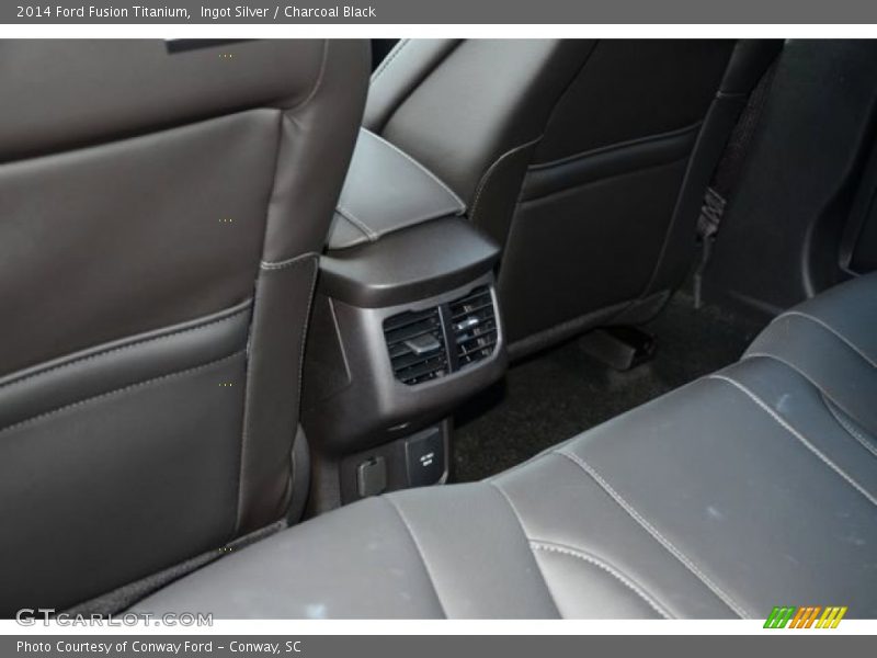 Ingot Silver / Charcoal Black 2014 Ford Fusion Titanium