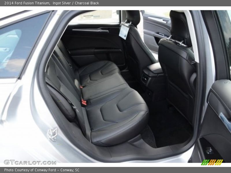 Ingot Silver / Charcoal Black 2014 Ford Fusion Titanium