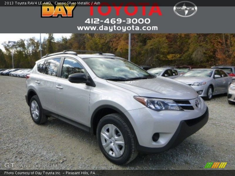 Classic Silver Metallic / Ash 2013 Toyota RAV4 LE AWD