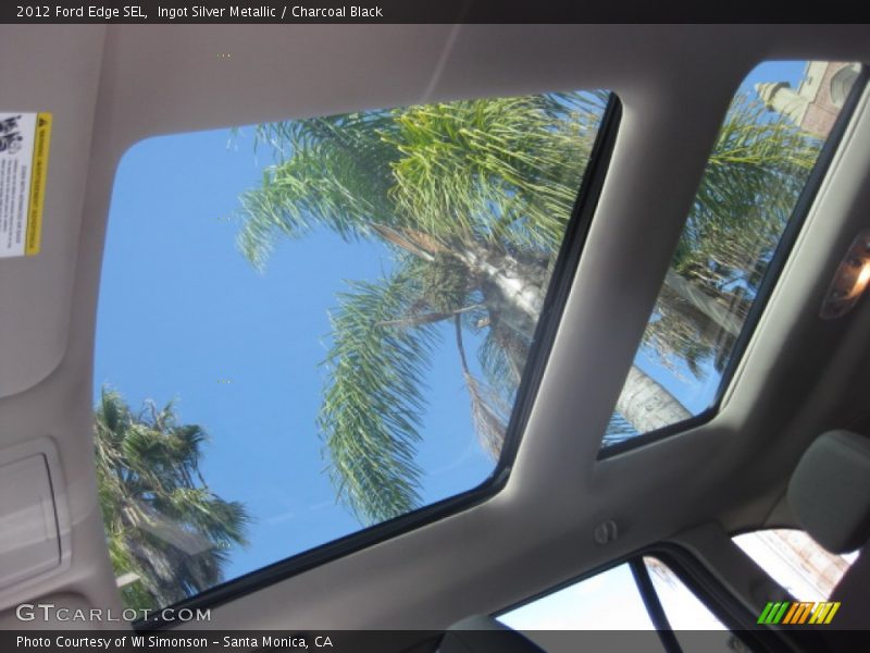 Ingot Silver Metallic / Charcoal Black 2012 Ford Edge SEL