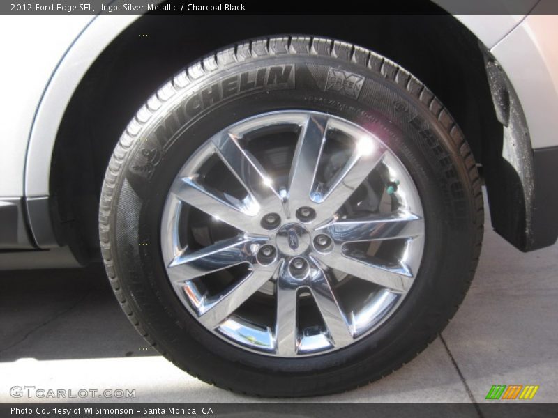 Ingot Silver Metallic / Charcoal Black 2012 Ford Edge SEL