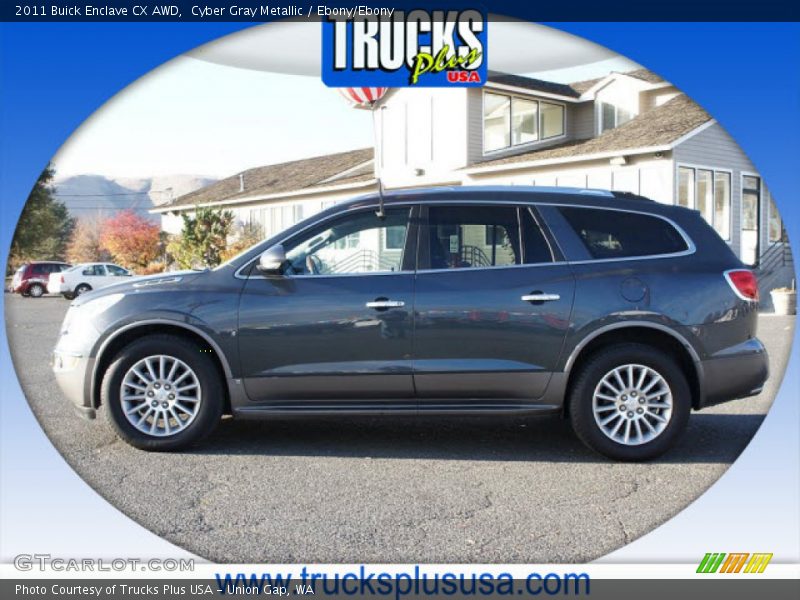Cyber Gray Metallic / Ebony/Ebony 2011 Buick Enclave CX AWD
