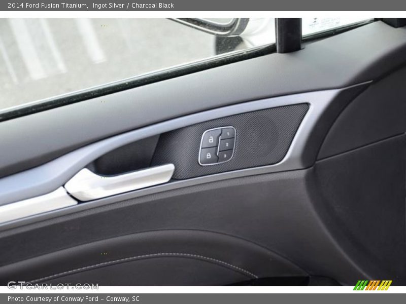 Ingot Silver / Charcoal Black 2014 Ford Fusion Titanium