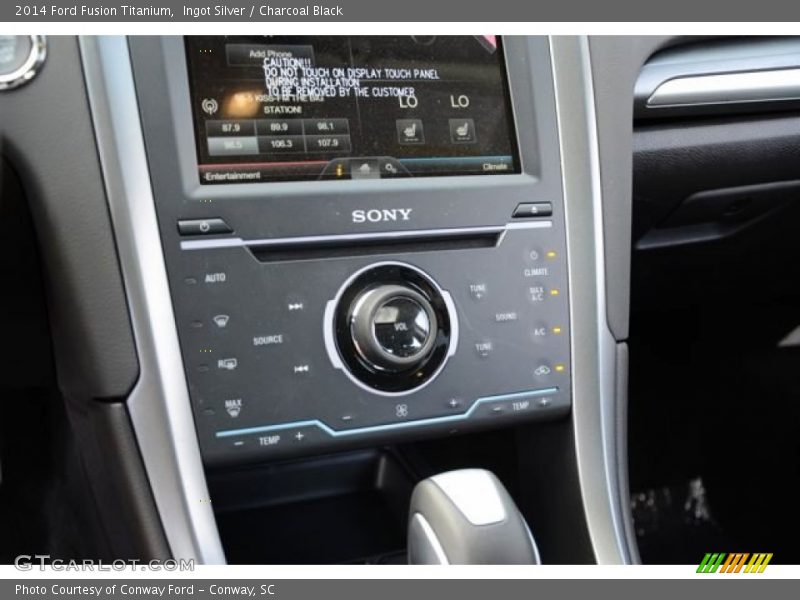 Ingot Silver / Charcoal Black 2014 Ford Fusion Titanium