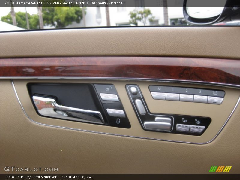 Black / Cashmere/Savanna 2008 Mercedes-Benz S 63 AMG Sedan