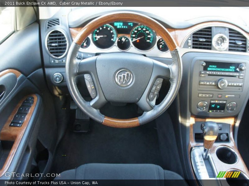 Cyber Gray Metallic / Ebony/Ebony 2011 Buick Enclave CX AWD