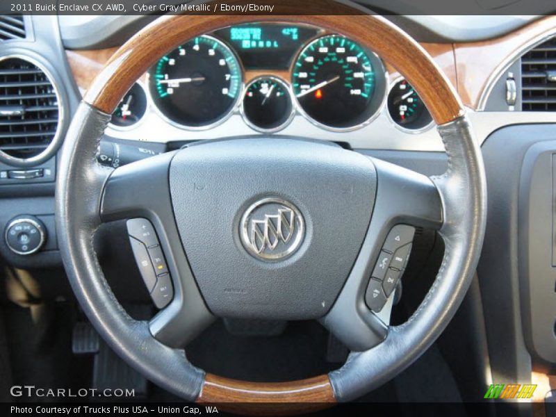 Cyber Gray Metallic / Ebony/Ebony 2011 Buick Enclave CX AWD