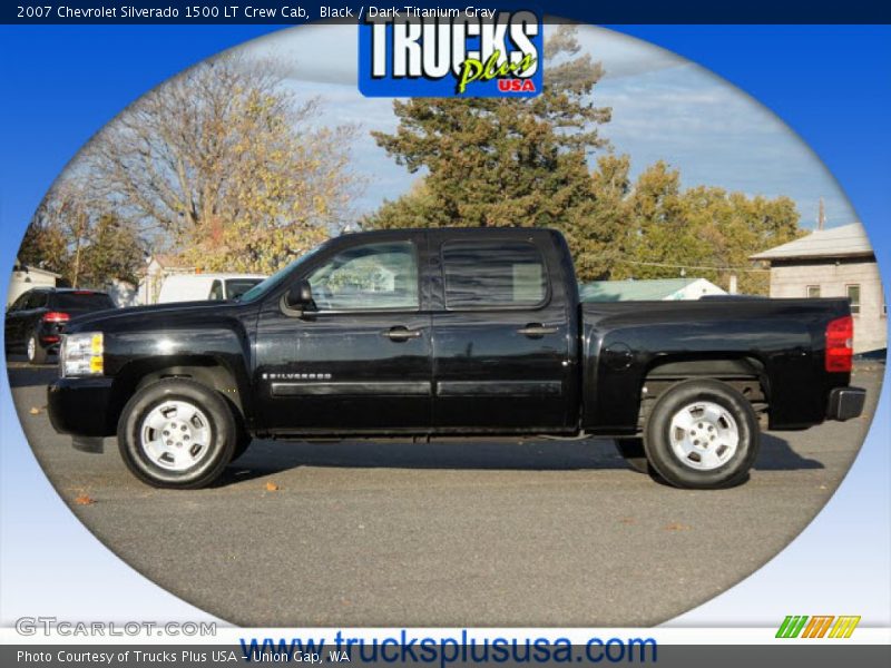 Black / Dark Titanium Gray 2007 Chevrolet Silverado 1500 LT Crew Cab