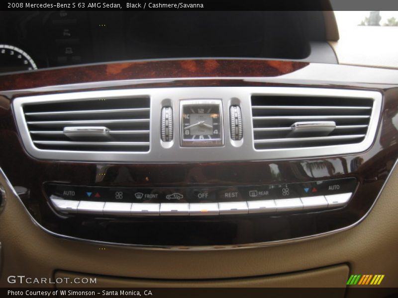 Black / Cashmere/Savanna 2008 Mercedes-Benz S 63 AMG Sedan