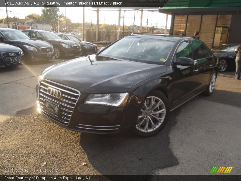 Phantom Black Pearl Effect / Black 2011 Audi A8 L 4.2 FSI quattro