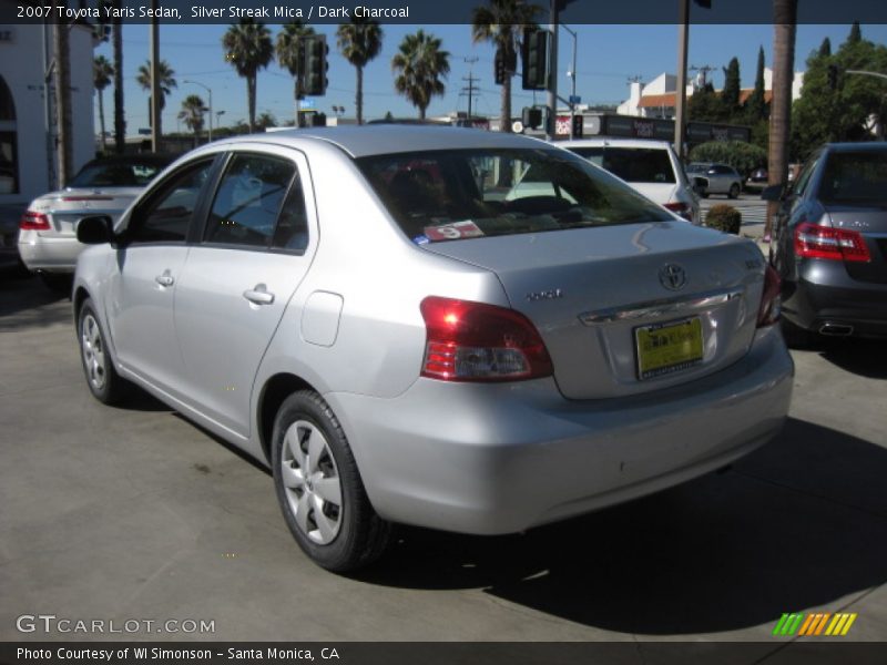 Silver Streak Mica / Dark Charcoal 2007 Toyota Yaris Sedan