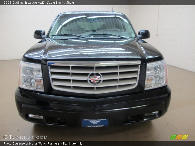 Sable Black / Shale 2003 Cadillac Escalade AWD