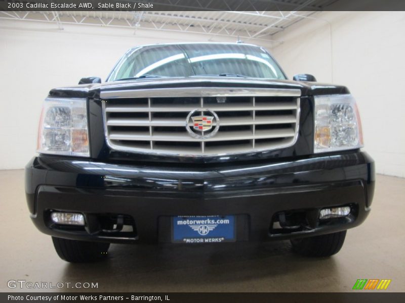 Sable Black / Shale 2003 Cadillac Escalade AWD