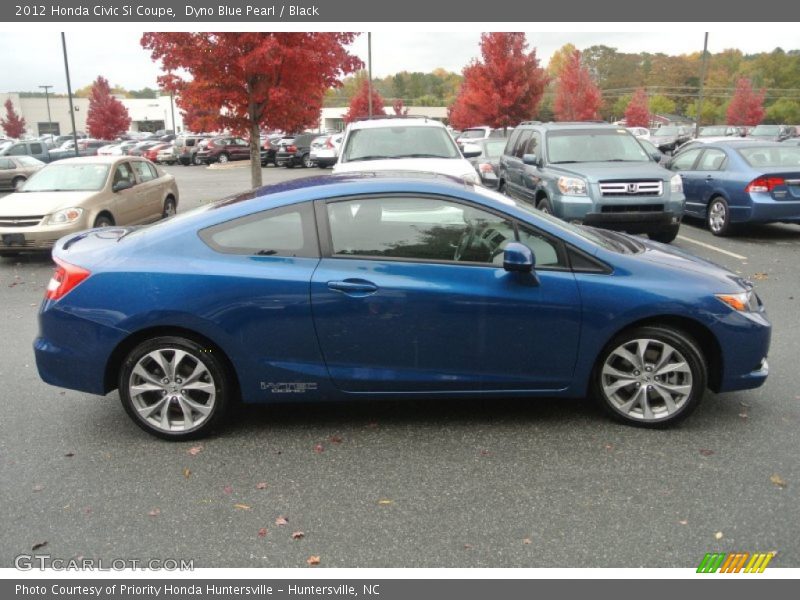 Dyno Blue Pearl / Black 2012 Honda Civic Si Coupe