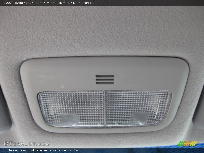 Silver Streak Mica / Dark Charcoal 2007 Toyota Yaris Sedan