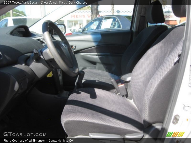 Silver Streak Mica / Dark Charcoal 2007 Toyota Yaris Sedan