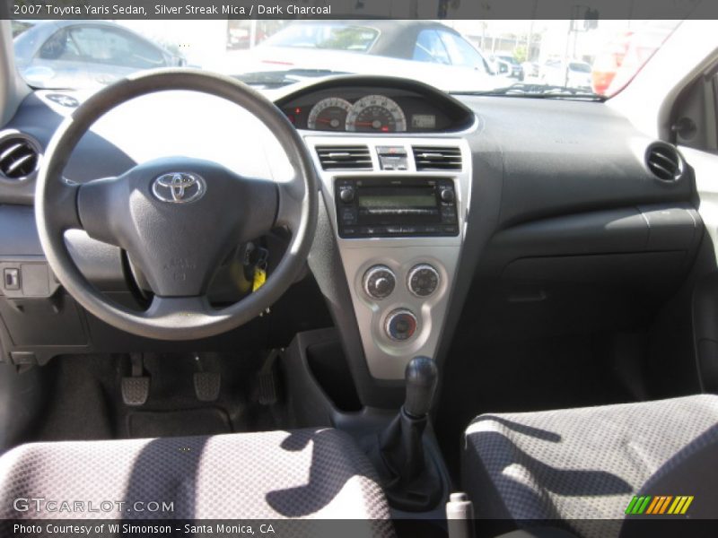 Silver Streak Mica / Dark Charcoal 2007 Toyota Yaris Sedan