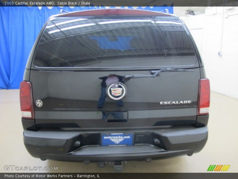 Sable Black / Shale 2003 Cadillac Escalade AWD