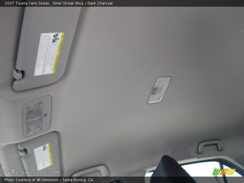 Silver Streak Mica / Dark Charcoal 2007 Toyota Yaris Sedan