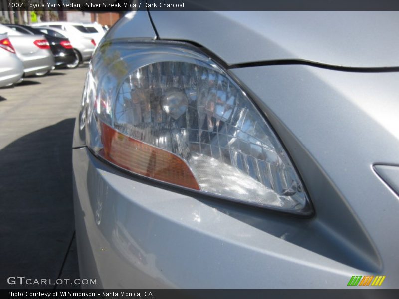 Silver Streak Mica / Dark Charcoal 2007 Toyota Yaris Sedan