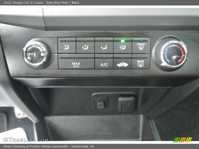 Dyno Blue Pearl / Black 2012 Honda Civic Si Coupe