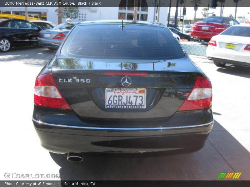 Black / Black 2006 Mercedes-Benz CLK 350 Coupe